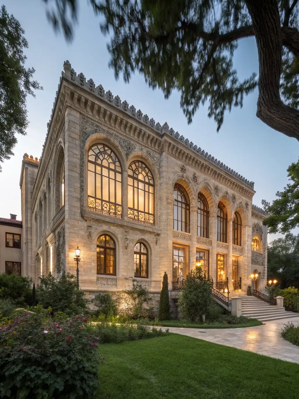 A picturesque view of a newly restored historical building in Salives, emphasizing the architectural beauty and cultural significance.